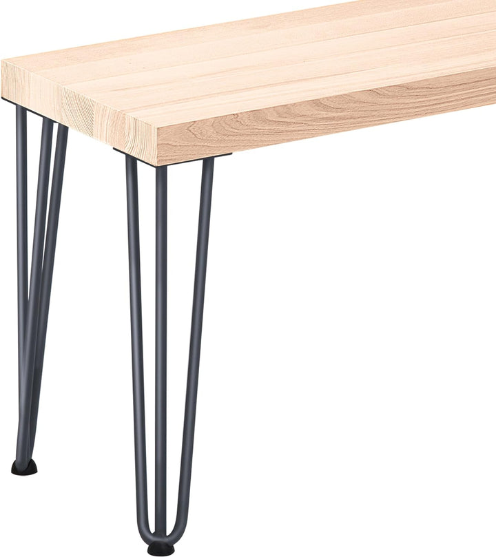 LAMO Manufaktur Hocker Beistelltisch Sitzbank 30x40x47 cm, Möbelfüsse Creative Anthrazit/Roh, LSB-01