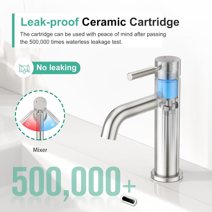 CREA Waschtischarmatur Bad für Waschbecken, Waschtisch Armatur Wasserhahn Bad Waschbeckenarmatur Bad