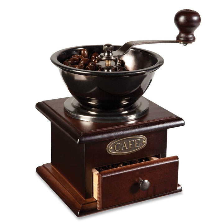Longbow Kaffeemühle manuell Retro-Stil Keramikmahlwerk für Kaffeebohnen Pfeffer und andere Gewürze