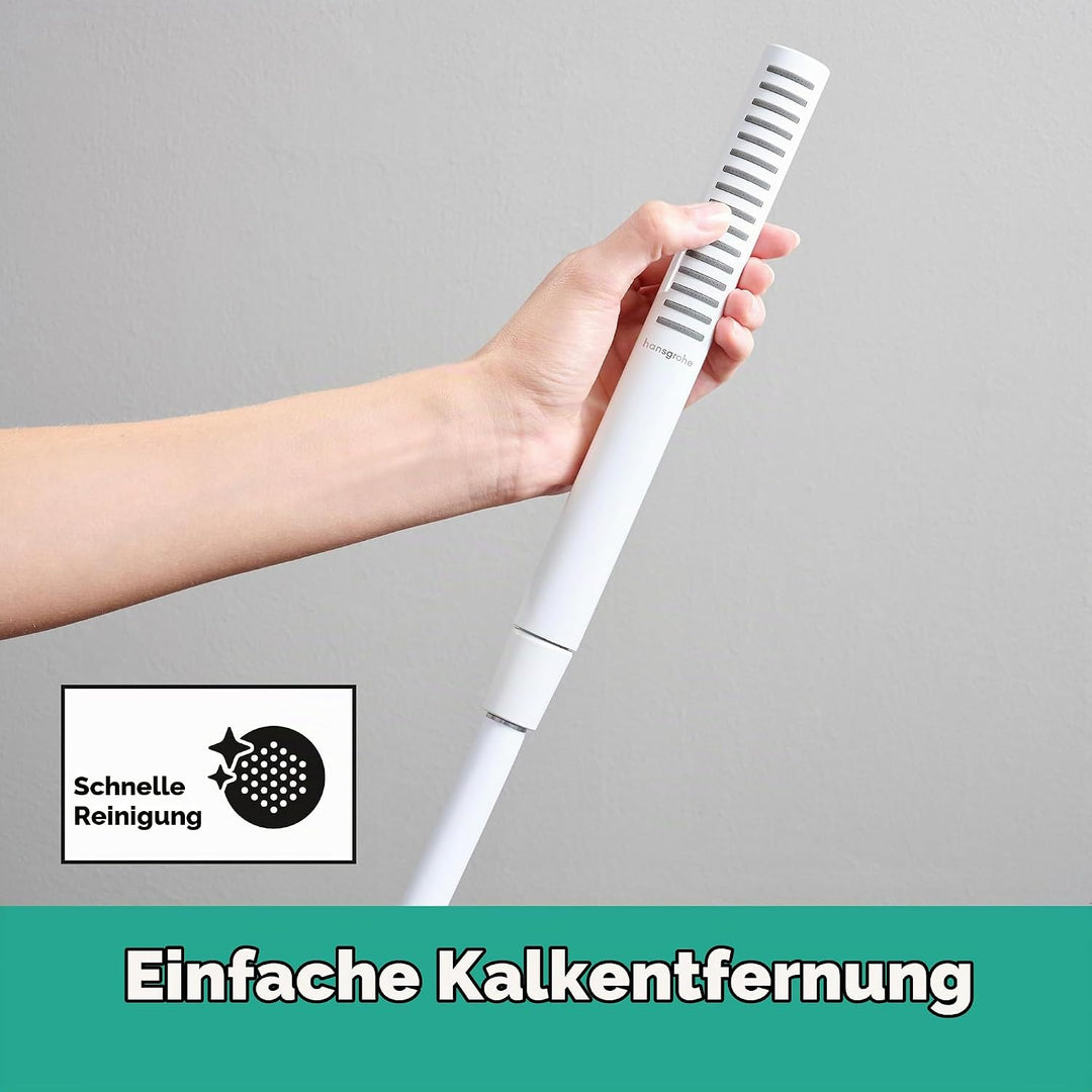 hansgrohe Pulsify S - wassersparender Duschkopf 7,9 l/min (EcoSmart), Handbrause mit 1 Strahlart (Po
