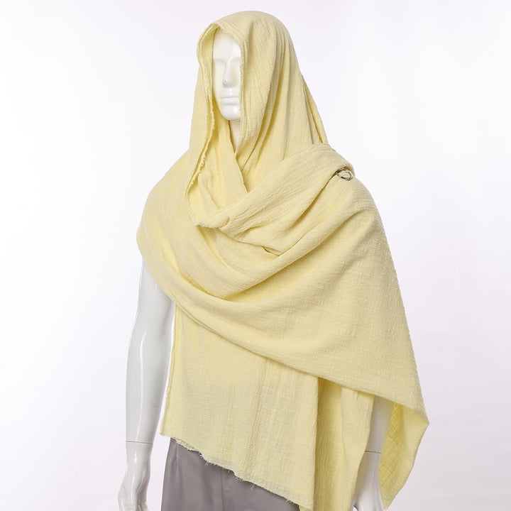 GRACEART Mittelalter Halstuch Tuch Kopftuch Renaissance Pirat Leintuch 230X130 cm Hellgelb, Hellgelb