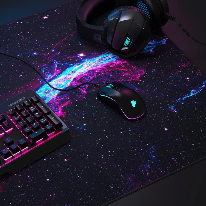 CSL - Übergrösse Mauspad Gaming Titanwolf 1200x600mm - XXXL Mousepad gross - Tischunterlage Large Si