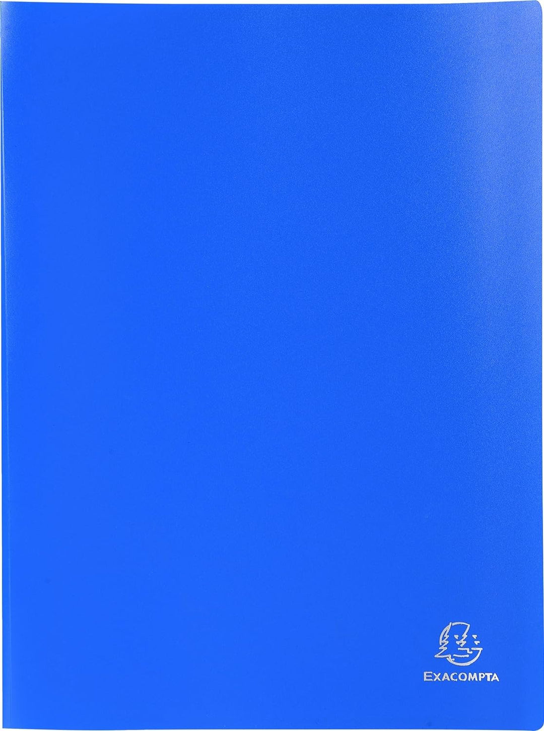Exacompta 8570E 8er Pack Premium Sichtmappe OPAK aus blickdichtem Kunststoff DIN A4 mit 70 Klarsicht