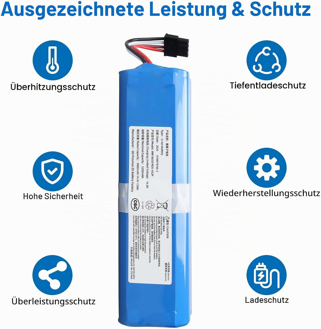 5200mAh Neuer Staubsauger-Akku,Ersatz für Eufy RoboVac L70 Hybrid,L10,T2190,T2190G21, Eufy 360 S9, E