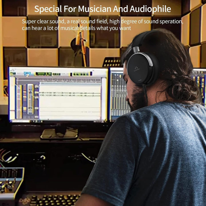 SoundMAGIC HP1000 Wired Over-Ear Headphones, HiFi Stereo Professional Premium Headphones, Noise Isol