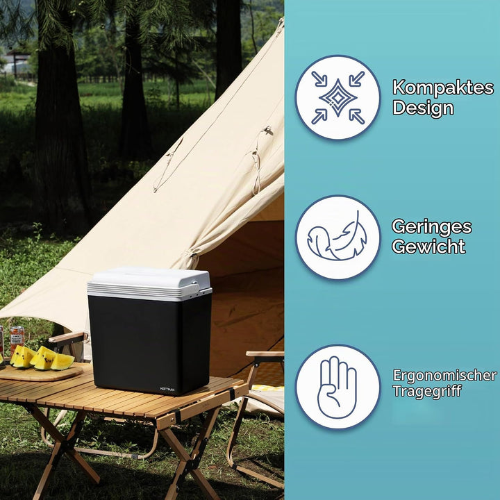HEFTMAN 20L Kühlbox Elektrisch - Isolierte, Tragbare Elektrische Kühlbox, 20L