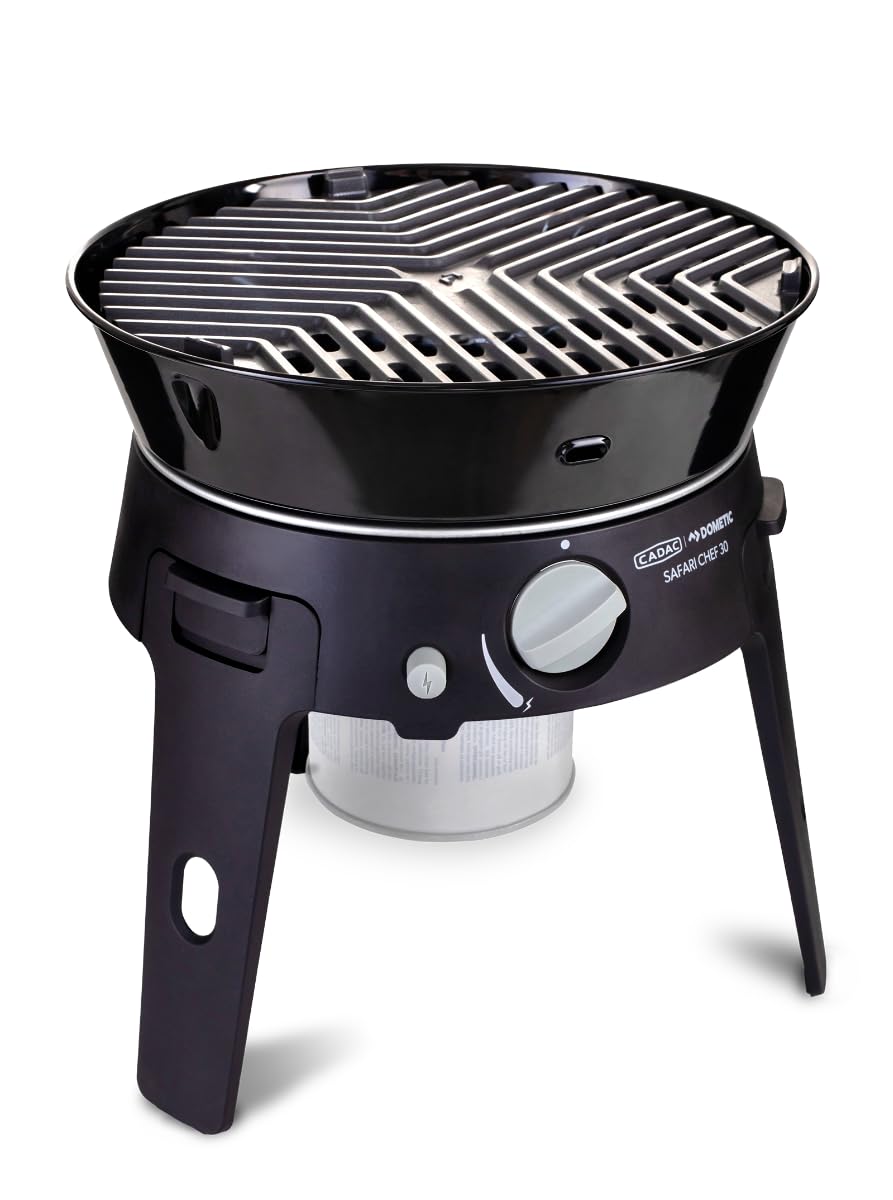 CADAC - Safari Chef 30 HP Combo - Tragbare Grills - GreenGrill-Keramikbeschichtung – inkl. Tragetasc