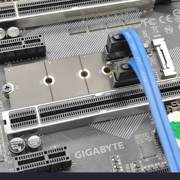 chenyang M.2 NGFF Key B+M auf SATA 3.0 6Gbit/s Adapterkonverter Festplattenerweiterungskarte JMB582