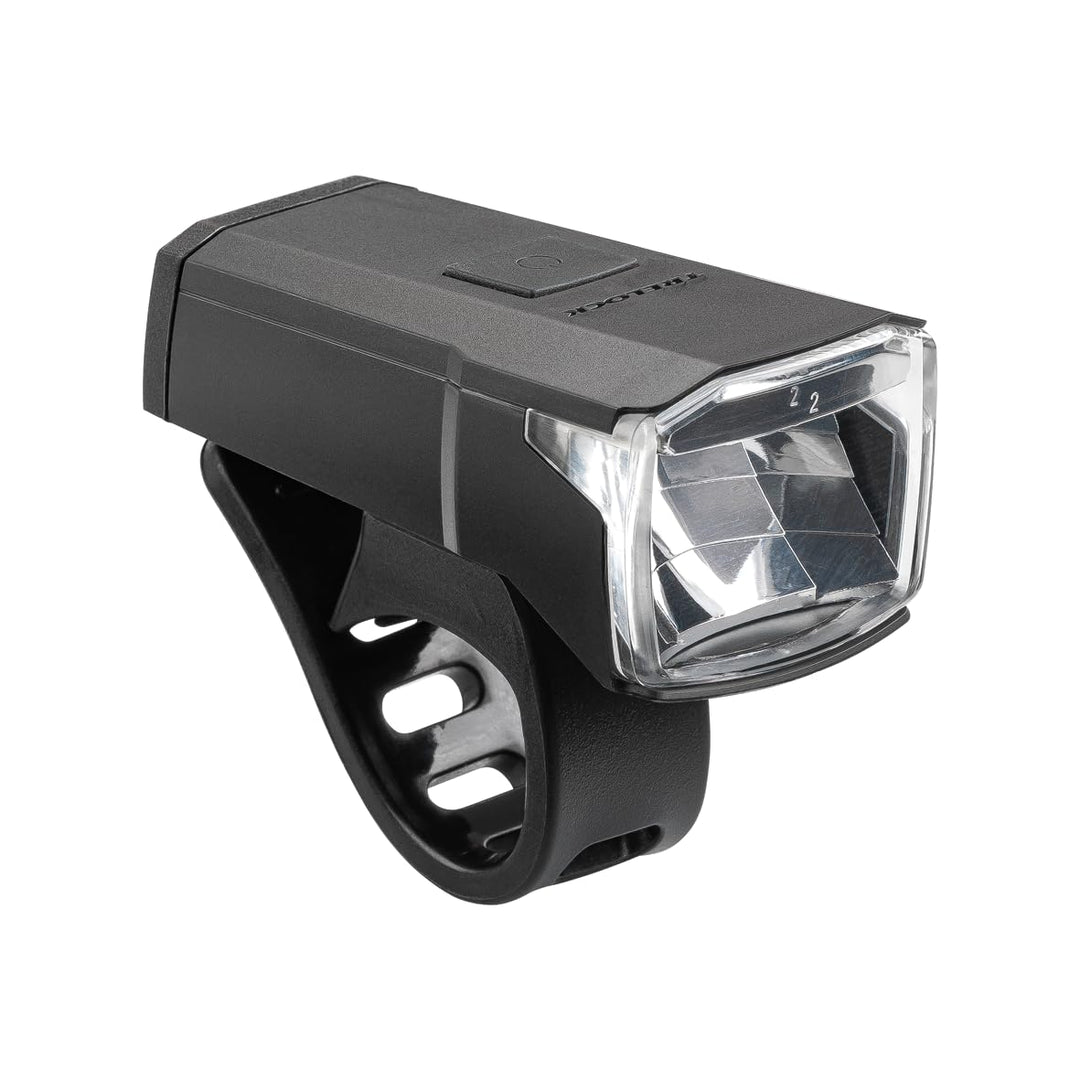 TRELOCK Fahrradlicht LS 440 LIGHTHAMMER 40 LUX – USB Ladefunktion – 60 m Sichtweite – 10 Stunden Leu