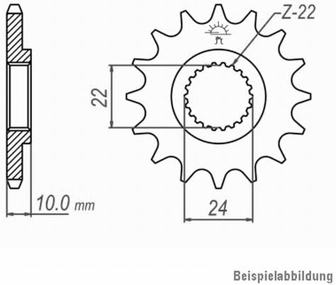 Kettensatz F 650 GS, 2000-2008, Typ E 650 G, DID X-Ring (VX2 gold) extra verstärkt