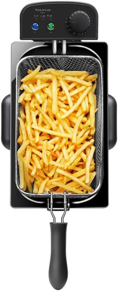 Taurus 973967000 Fry3 Öl-Fritteuse, 3 l, 1 kg Kartoffeln, 2000 W, Temperatur von 150 bis 190 Grad Ce