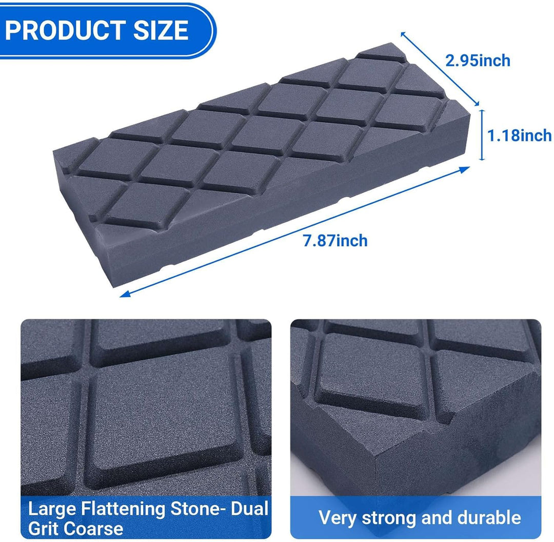 Grosser Feuerstein – Abschleifsteine mit grobe/ mit doppelter Körnung – Grooves Whetstone Fixer