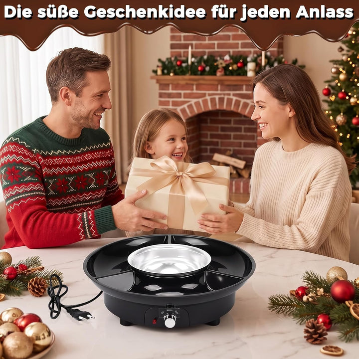 Denmay Elektrisches Schokofondue‑Set, 260ml, 2 Temperaturstufen