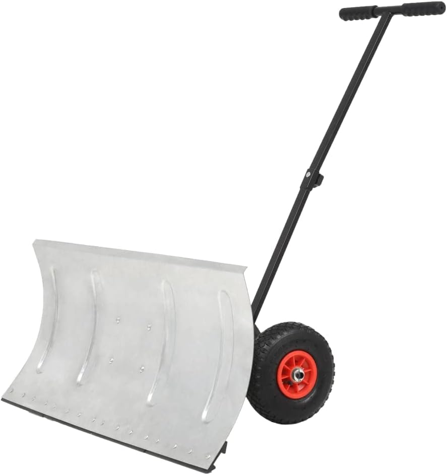 WIFESE Hand Schneepflug 100x44 cm Schneefräsen Schneeschild Schneeschieber Schneeschaufel Schneefräs
