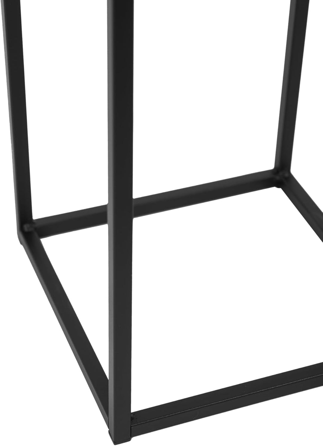 Pflanzenständer Ferro - 24x24x70cm - Farbe Schwarz - für Zimmerblumen - Metallregal - Dekorativer Ti