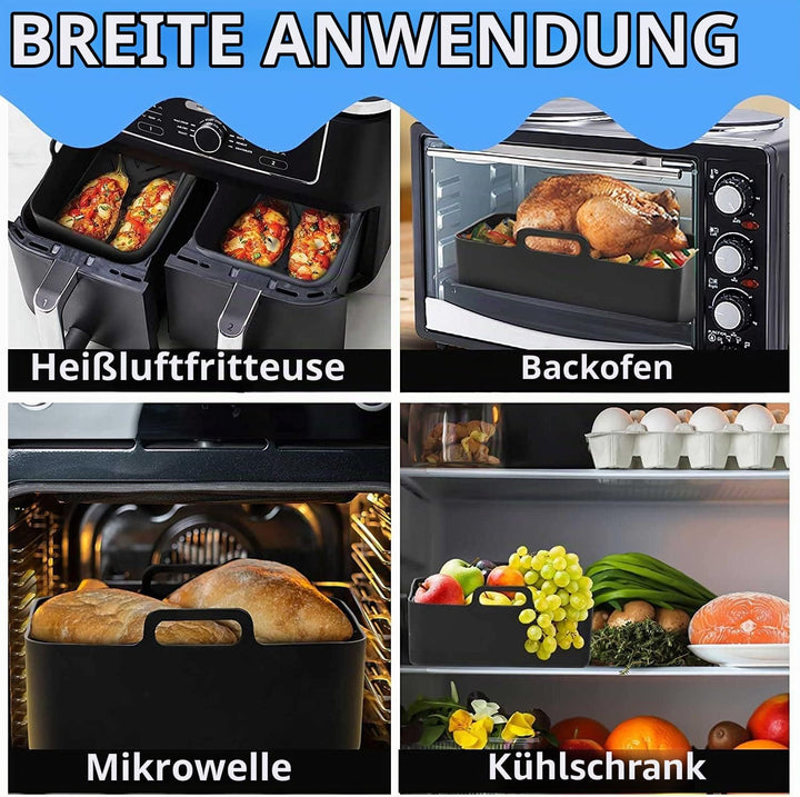 Ninja Heissluftfritteuse Zubehör, Airfryer Zubehör für Ninja Foodi AF400EU AF300EU Double Stack XL S