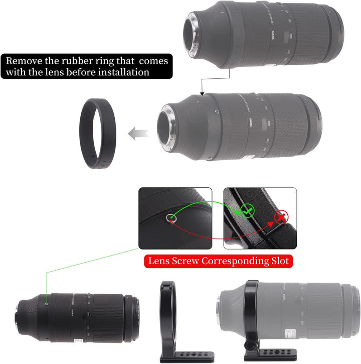 FOTGA Metall Stativschelle Stativ-Halterungsring Objektiv Halterung für Sigma 100-400mm f/5-6.3 DG D