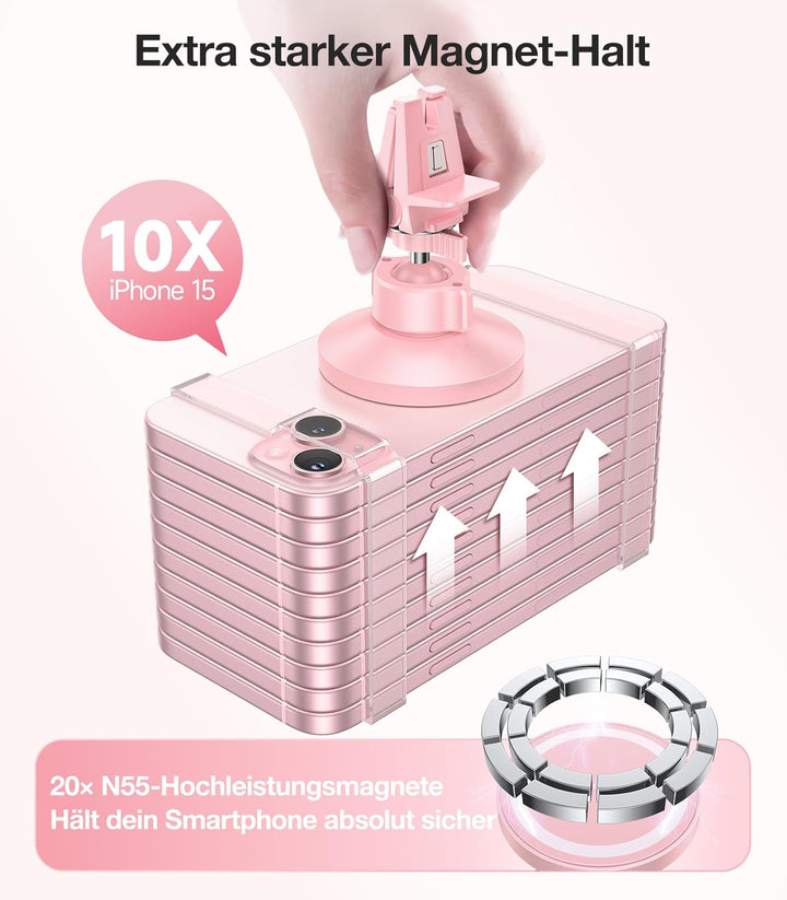 VICSEED Handyhalterung Auto Magnet Lüftung für Magsafe Autohalterung [Starker Magnet mit 20 xN55] Ma