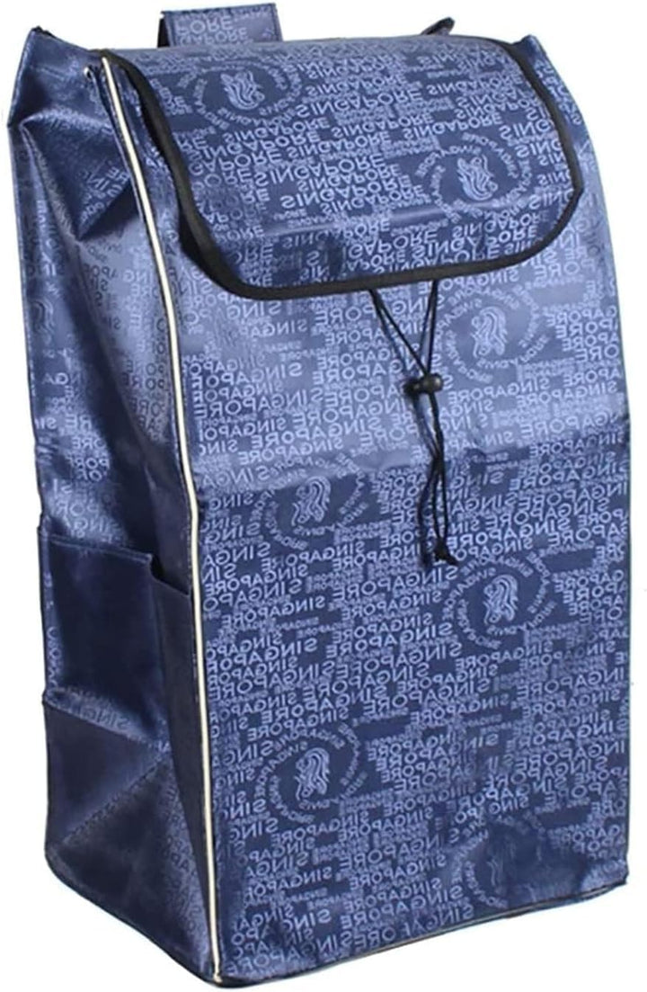 1/2 Stück Ersatztasche für Einkaufswagen – 72 l Ersatztasche für Handwagen, Einkaufstasche mit Seite