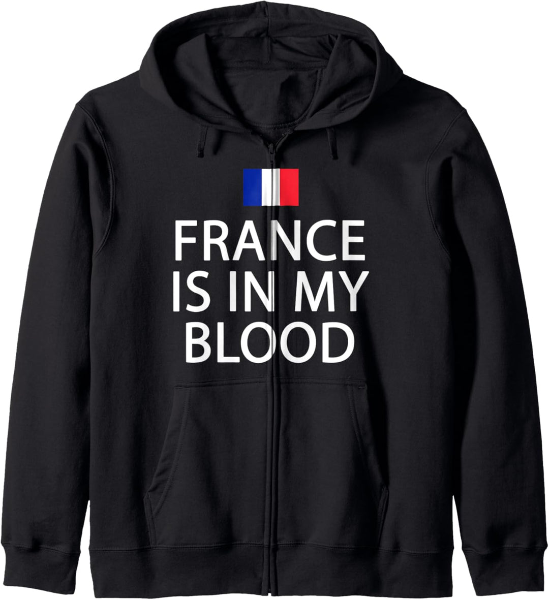 Französische Flagge - Lustiges Paris Frankreich Kapuzenjacke