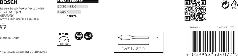 Bosch Accessories 6x Expert SelfCut Speed Flachfräsbohrer Set (für Weichholz, Grobspanplatte, Ø 13-2