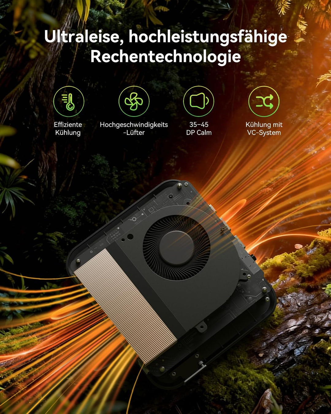 AOOSTAR MACO Mini PC R7 6850H(bis zu 4,7GHz) Mini Desktop Computer 24GB LPDDR5 RAM 1TB PCIe4.0 SSD,
