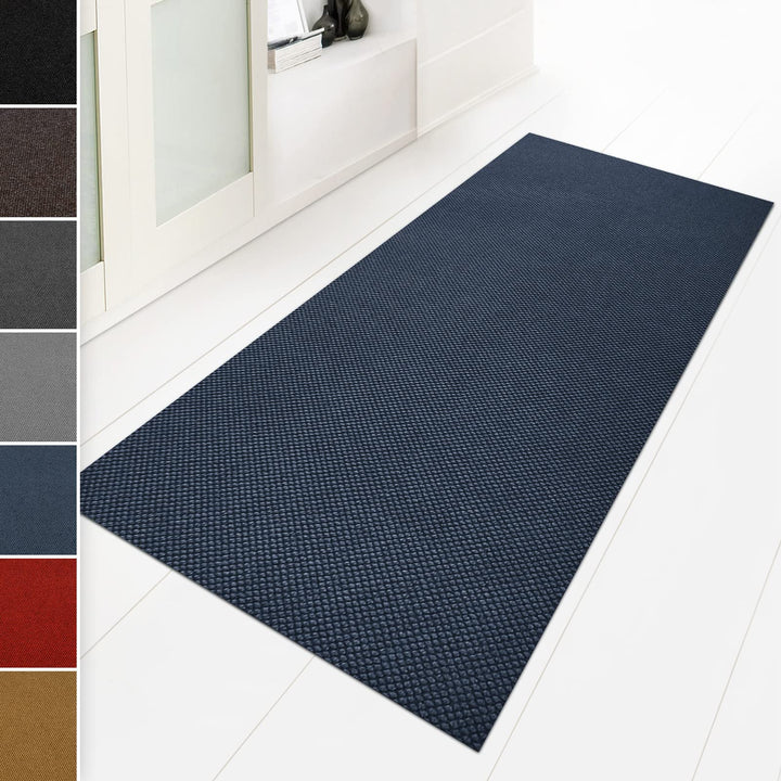 Floordirekt Schmutzfangmatte 80 x 200 cm Blau, ideal auch als Schmutzfangteppich nach Mass, Teppich