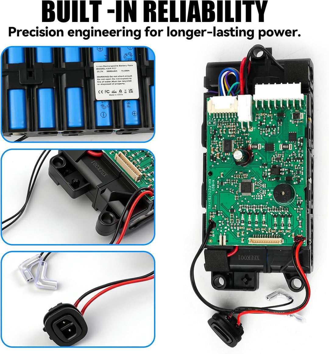 3000 mAh Akku für Kärcher FC7, kompatibel mit 9.013.772.0, EO2321-00091774 25,2 V