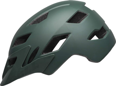 BELL Unisex Jugend Sidetrack Child Fahrradhelm Einheitsgrösse Matte Dark Green/Orange, Einheitsgröss