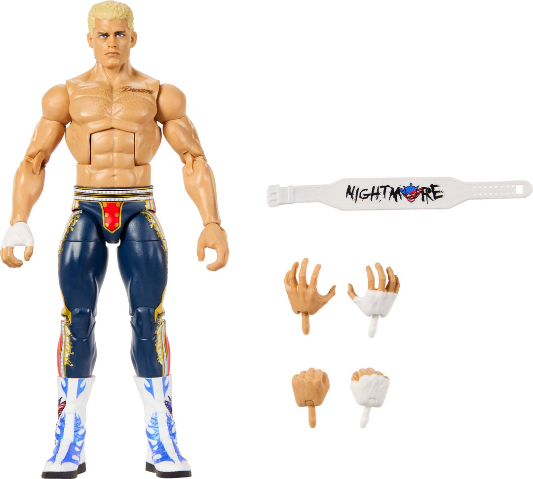 Mattel WWE Elite Actionfigur & Zubehör, Serie #125 Set, 15,2 cm grosses Sammlerstück Cody Rhodes mit