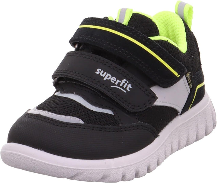 Superfit SPORT7 MINI Sneaker Gore-Tex 1-006200 Jungen 26 EU Schwarz Gelb 0010, 26 EU Schwarz Gelb 00