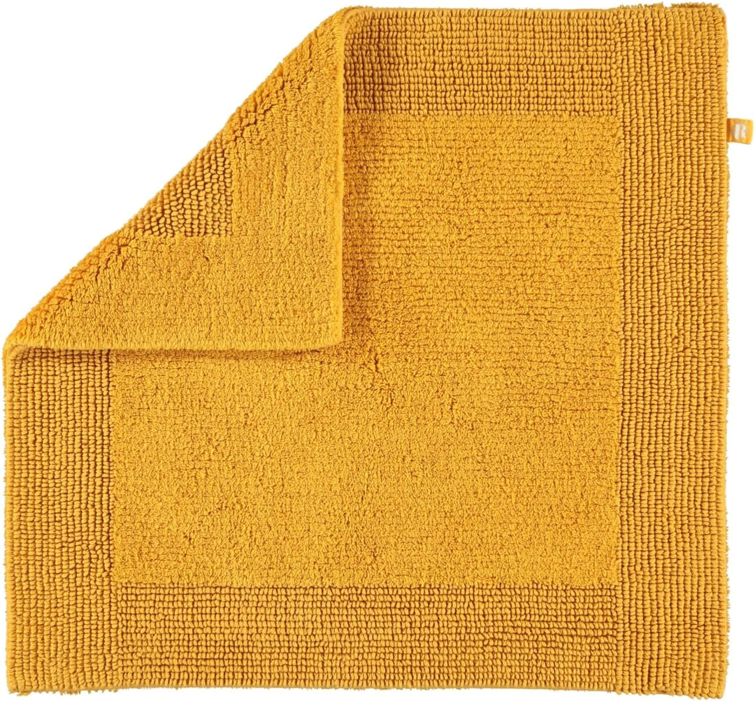 RHOMTUFT Prestige Badvorleger, 100% Baumwolle, 348 Curry, 60 x 60 cm, WC-Vorleger ohne Passform 60 x