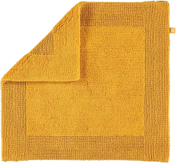 RHOMTUFT Prestige Badvorleger, 100% Baumwolle, 348 Curry, 60 x 60 cm, WC-Vorleger ohne Passform 60 x