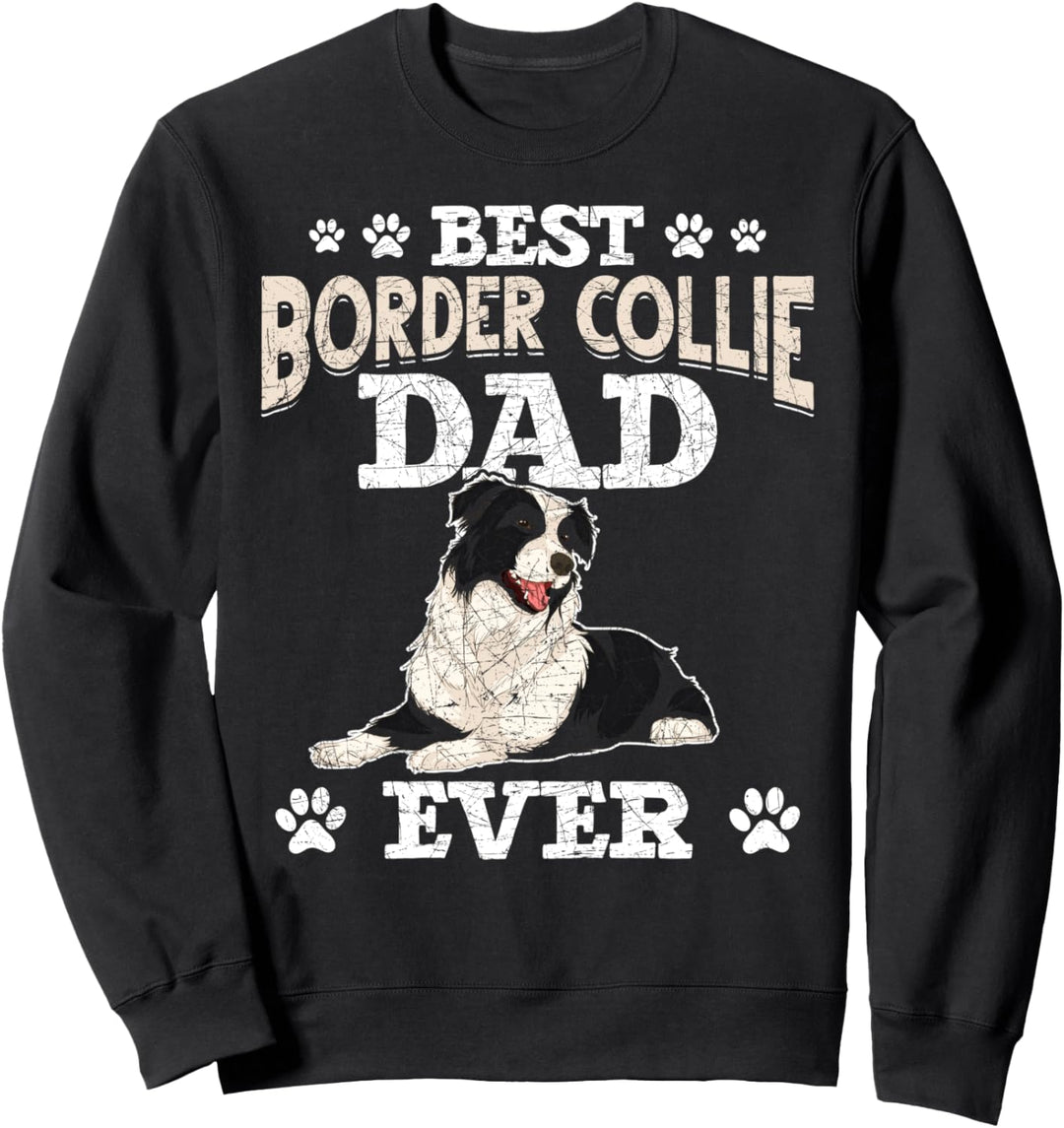 Bester Border Collie Papa aller Zeiten Hunde Border Collie Sweatshirt