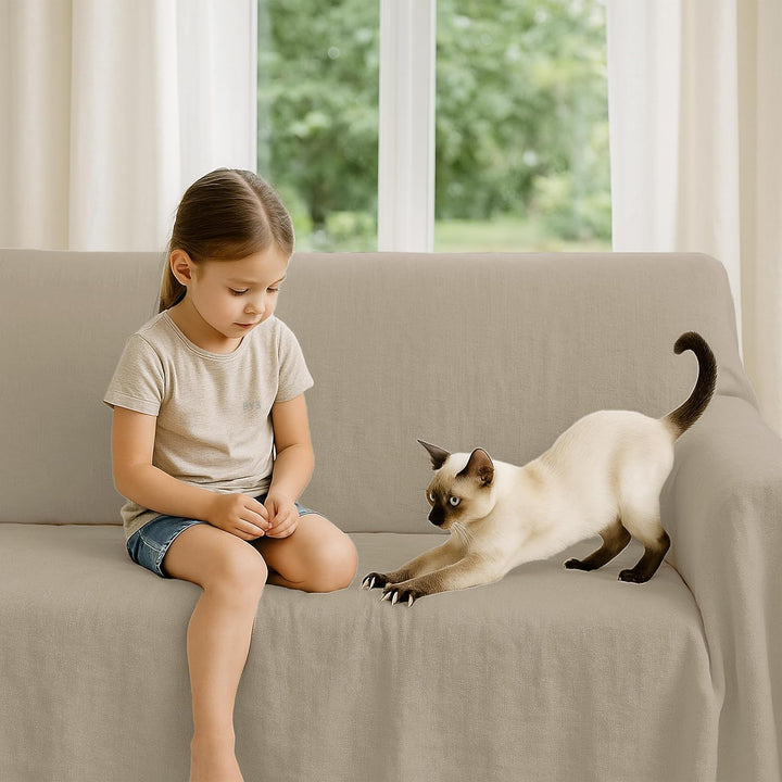 Byour3 - Bettüberwurf Bio-Baumwolle Gemischte Doppelbett Einzelbett Queen Size Bettdecke Sommer Früh