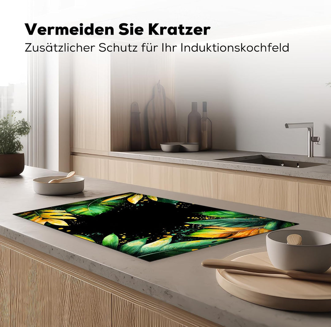 Herdabdeckplatte 80x52 cm Einteilig Abdeckplatten Cerankochfeld Abdeckung Ceranfeld Herdplattenabdec
