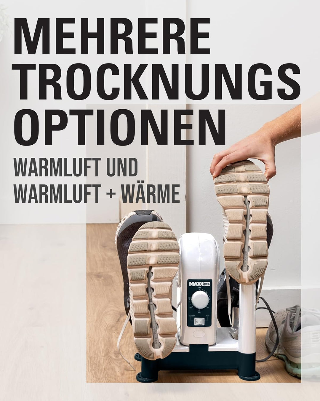 MaxxDry 90049 Schuhtrockner & Schuhwärmer, Grey, One Size