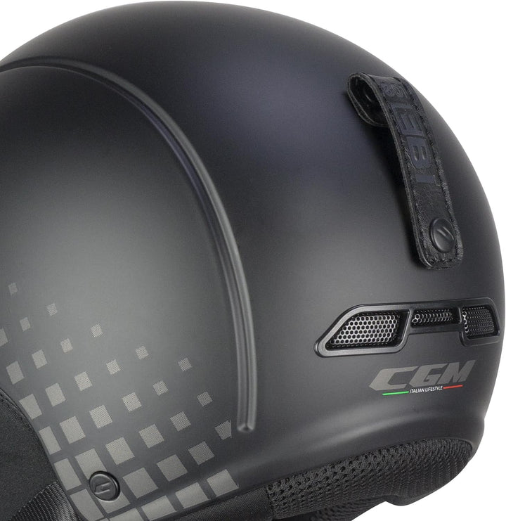 CGM Unisex – Erwachsene EBI skihelm, Schwarz Grau Matt, L (59cm)