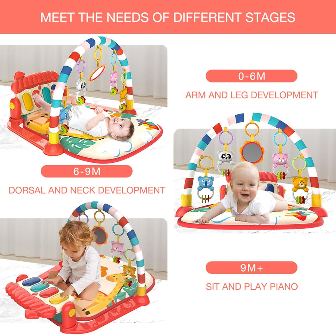 Eners Baby Gym Spielmatte Musikalische Aktivitätsmatte Piano Baby Play Gym Bauchzeit Gepolsterte Mat