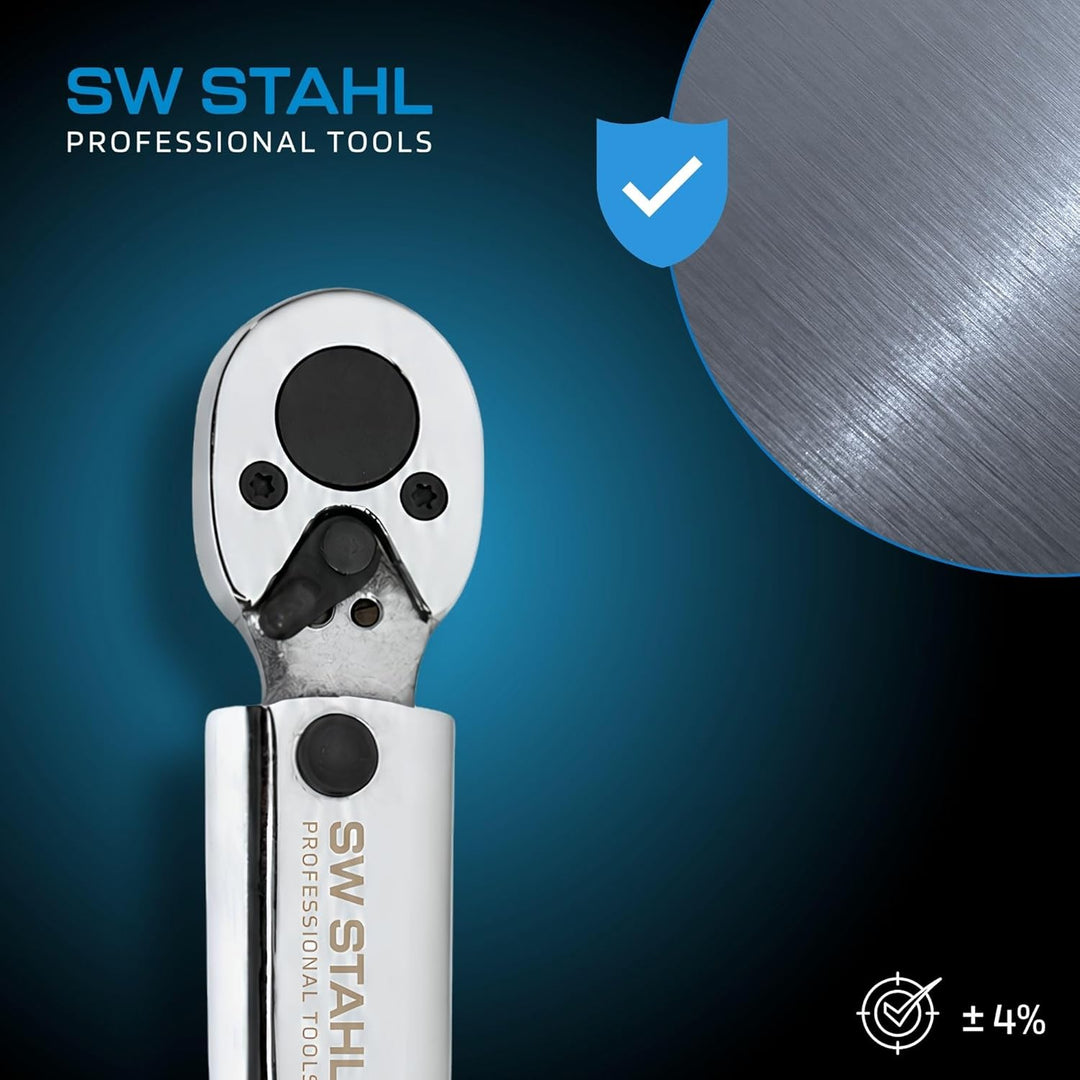 SW-Stahl 03920L Drehmomentschlüssel 1/4 Zoll 5-25 Nm I Rechtsanzug I 36 Zähne I für Fahrrad I Rennra