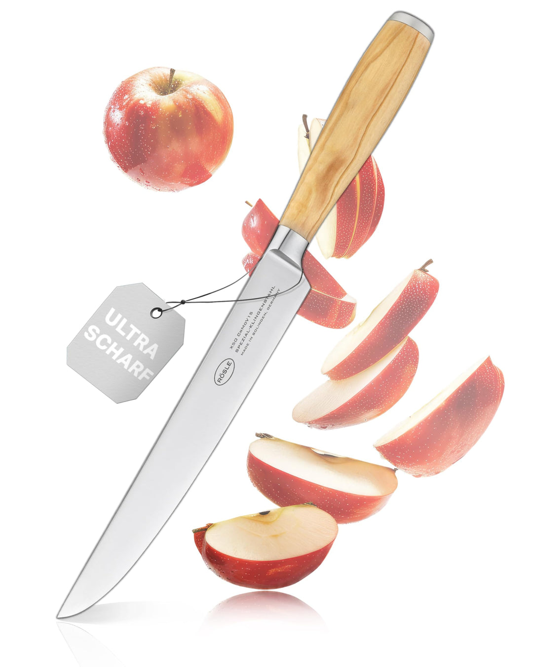 Rösle Fleischmesser Artesano, Hochwertiges Küchenmesser zum Schneiden aller Arten von Fleisch, Tranc