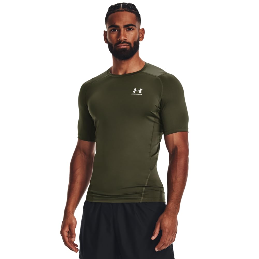 Under Armour Damen Armour HeatGear Compression Short Sleeve T-Shirt 3XL grün, 3XL grün