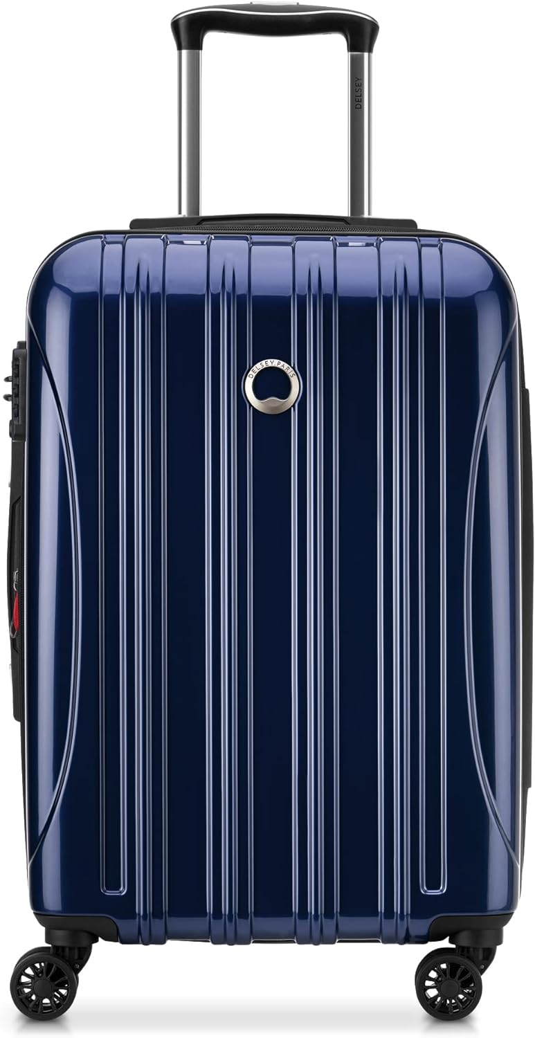 DELSEY PARIS - HELIUM AERO - Starrer Kabinenkoffer - 55x35x24 cm - S - Metallic-Blau S Blau Metallic