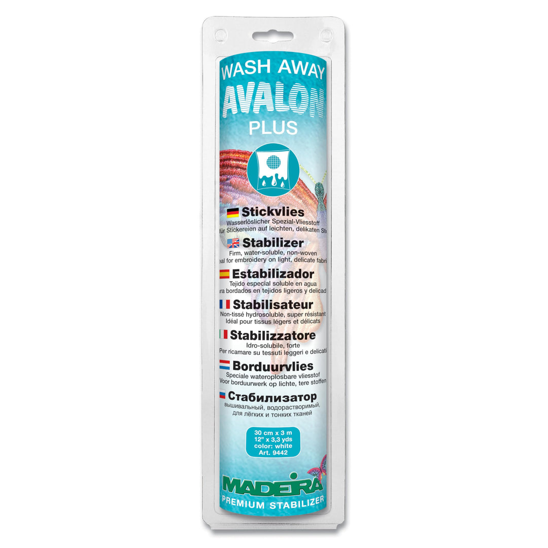 MADEIRA Avalon Plus transparent - Rolle (0,30 x 3 m) Vlies (Polyacryl) Stickvlies Garn