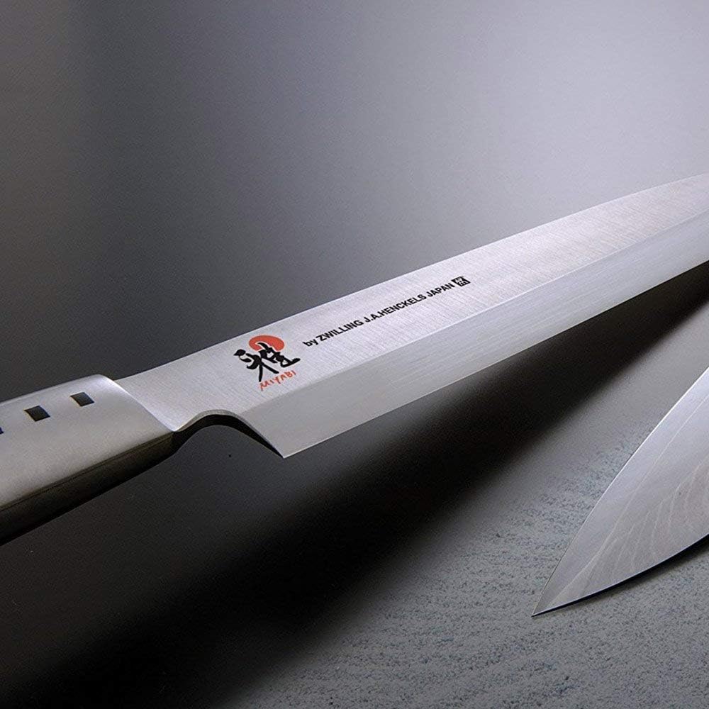 MIYABI Chutoh Fleischmesser, Klingenlänge: 16 cm, Grosses Klingenblatt, Rostfreier Spezialstahl/Mica