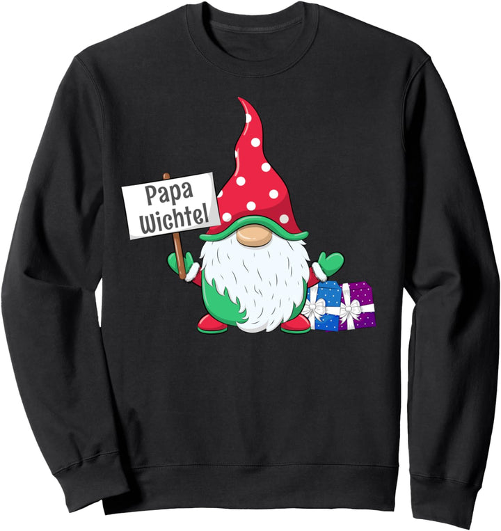 Papa Wichtel Partnerlook Familien Outfit Männer Weihnachten Sweatshirt