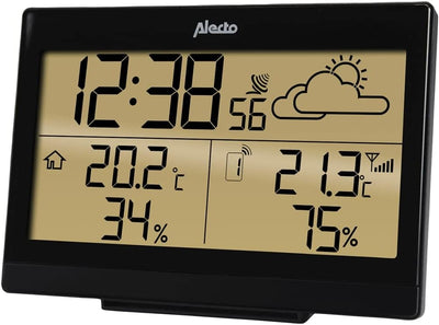 Alecto WS-2300 Funk Wetterstation - Kabelloser Sensor - Innen und Aussentemperatur - Hygrometer - We