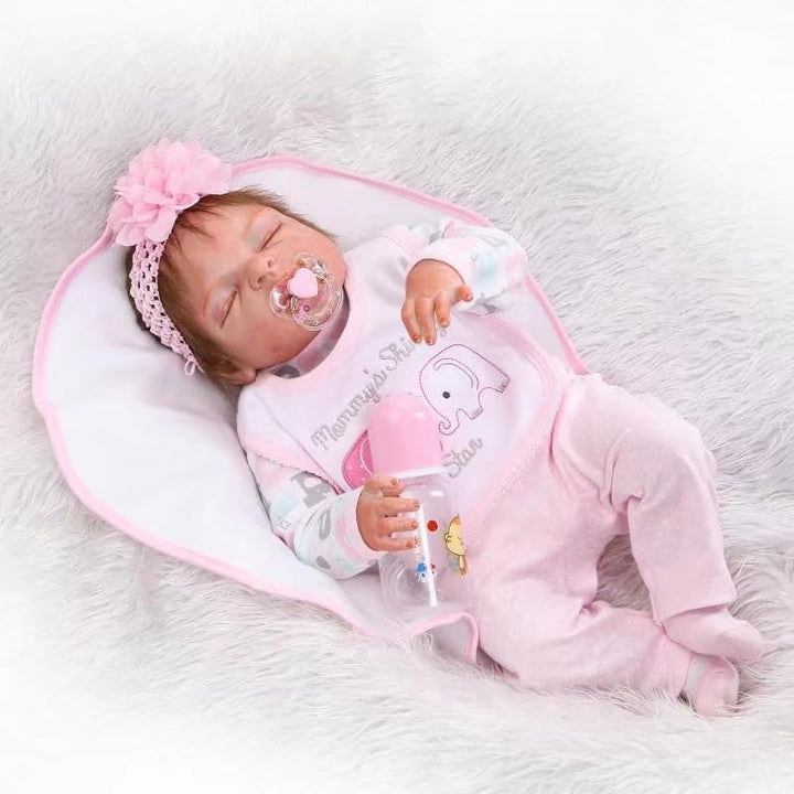 Scnbom Reborn Babys Madchen Kleidung lebensechte babypuppen for 17-24zoll wie echtes Puppen Toddler