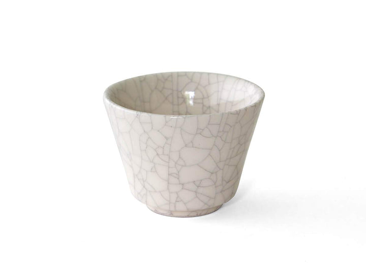 Nankei - japanische Teeschale Wan Haku Sumikannyu, Banko Ton. Weiss und fasst ca. 100 ml