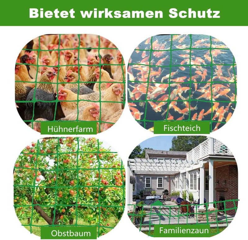 Vogelnetz Obstgarten Netz,Gartennetze,Hühnerkäfig Geflügel Zuchtnetz,Heavy Duty Nylon Anti Bird Net,